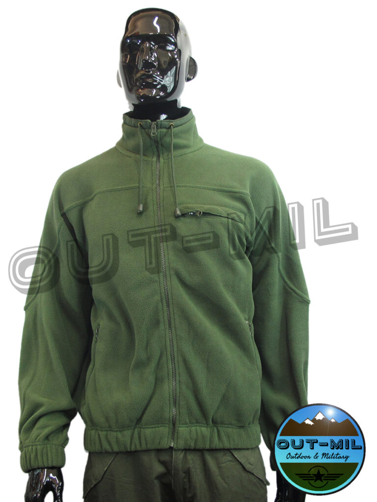 Maglia In Pile Zip Lunga Verde E Mimetica OUT MIL Outdoor Military