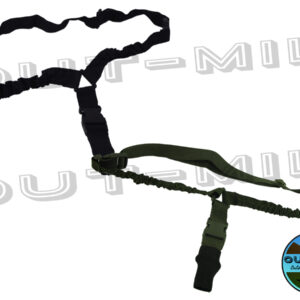 Cinghia elastica per fucile da softair verde e nera